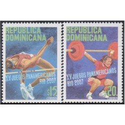 Rep. Dominicana 1522/23 2007 XV Juegos Panamericanos Río de Janeiro MNH Rep. Dominicana 1522/23 2007 XV Juegos Panamericanos Río de Janeiro MNH