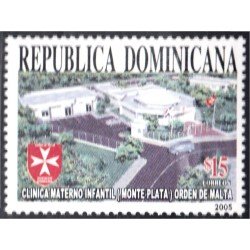 Rep. Dominicana 1505 2005 Clínica Materno Infantil Monte Plata Orden de Malta MNH Rep. Dominicana 1505 2005 Clínica Materno Infantil Monte Plata Orden de Malta MNH