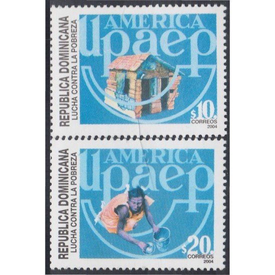 Rep. Dominicana 1495/96 2004 América Upaep Lucha contra la pobreza MNH Rep. Dominicana 1495/96 2004 América Upaep Lucha contra la pobreza MNH