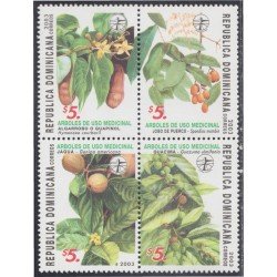 Rep. Dominicana 1484/87 2003 Árboles de uso medicinal Jagua Guácima MNH Rep. Dominicana 1484/87 2003 Árboles de uso medicinal Jagua Guácima MNH