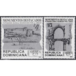 Rep. Dominicana 1469/70 2001 América Upaep Patrimonios Mundiales reconocidos por la UNESCO MNH Rep. Dominicana 1469/70 2001 América Upaep Patrimonios Mundiales reconocidos por la UNESCO MNH