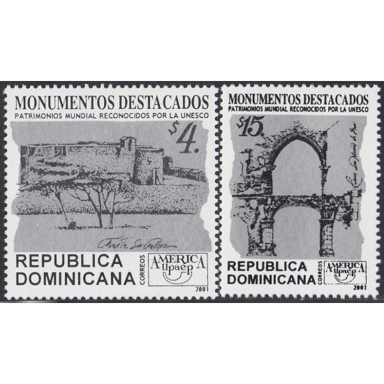 Rep. Dominicana 1469/70 2001 América Upaep Patrimonios Mundiales reconocidos por la UNESCO MNH Rep. Dominicana 1469/70 2001 América Upaep Patrimonios Mundiales reconocidos por la UNESCO MNH