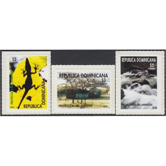 Rep. Dominicana 1445/47 2000 Protección del ambiente MNH