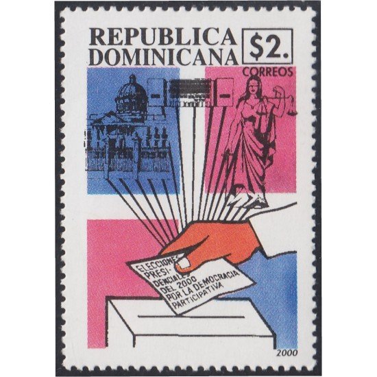 Rep. Dominicana 1431 2000 Elecciones presidenciales MNH Rep. Dominicana 1431 2000 Elecciones presidenciales MNH