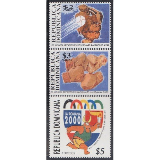 Rep. Dominicana 1426/28 2000 XII Juegos Deportivos Nacionales La Romana MNH Rep. Dominicana 1426/28 2000 XII Juegos Deportivos Nacionales La Romana MNH