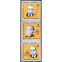 Rep. Dominicana 1423/25 2000 Músicos Clásicos Ramón Díaz Enrique de Marchena Julio A. Hernández MNH Rep. Dominicana 1423/25 2000 Músicos Clásicos Ramón Díaz Enrique de Marchena Julio A. Hernández MNH
