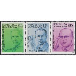 Rep. Dominicana 1414/16 1999 Músicos Clásicos José de JS. Ravelo Juan Fco. García Manuel Simo MNH Rep. Dominicana 1414/16 1999 Músicos Clásicos José de JS. Ravelo Juan Fco. García Manuel Simo MNH