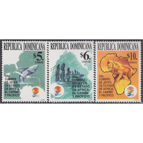Rep. Dominicana 1400/02 1999 2da Cumbre de Jefes de Estados de África El Caribe y El Pacífico MNH Rep. Dominicana 1400/02 1999 2da Cumbre de Jefes de Estados de África El Caribe y El Pacífico MNH