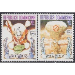 Rep. Dominicana 1397/98 1999 América Upaep Nuevo Milenio sin armas MNH Rep. Dominicana 1397/98 1999 América Upaep Nuevo Milenio sin armas MNH