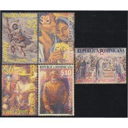Rep. Dominicana 1383/87 1999 Pinturas de Vela Zanetti MNH Rep. Dominicana 1383/87 1999 Pinturas de Vela Zanetti MNH