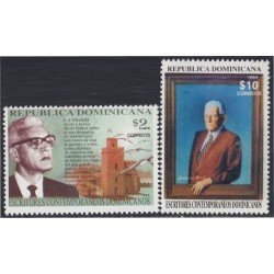 Rep. Dominicana 1371/72 1999 Escritores contemporáneos MNH Rep. Dominicana 1371/72 1999 Escritores contemporáneos MNH