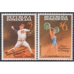 Rep. Dominicana 1369/70 1999 Juegos Panamericanos Winnipeg MNH Rep. Dominicana 1369/70 1999 Juegos Panamericanos Winnipeg MNH