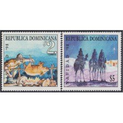 Rep. Dominicana 1357/58 1998 Navidad Christmas MNH Rep. Dominicana 1357/58 1998 Navidad Christmas MNH