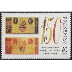 Rep. Dominicana 1349 1998 150 Aniversario papel moneda MNH Rep. Dominicana 1349 1998 150 Aniversario papel moneda MNH