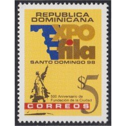 Rep. Dominicana 1328 1998 Expofila 500 Años de la fundación de Santo Domingo MNH Rep. Dominicana 1328 1998 Expofila 500 Años de la fundación de Santo Domingo MNH