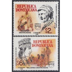 Rep. Dominicana 1321/22 1998 América Upaep Mujeres destacadas Anacaona Juana Saltitopa MNH Rep. Dominicana 1321/22 1998 América Upaep Mujeres destacadas Anacaona Juana Saltitopa MNH
