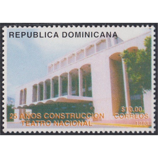 Rep. Dominicana 1315 1998 25 Construcción Teatro nacional MNH Rep. Dominicana 1315 1998 25 Construcción Teatro nacional MNH