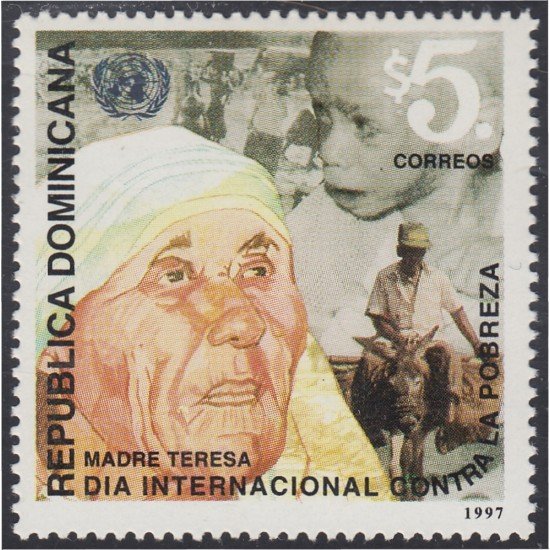 Rep. Dominicana 1287 1997 Madre Teresa Día Internacional contra la pobreza MNH Rep. Dominicana 1287 1997 Madre Teresa Día Internacional contra la pobreza MNH