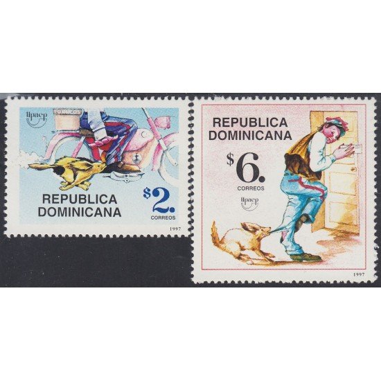 Rep. Dominicana 1285/86 1997 América Upaep Dibujos humorísticos MNH Rep. Dominicana 1285/86 1997 América Upaep Dibujos humorísticos MNH