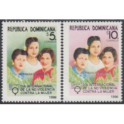 Rep. Dominicana 1242/43 1996 Día Internacional de la no violencia contra la mujer MNH Rep. Dominicana 1242/43 1996 Día Internacional de la no violencia contra la mujer MNH