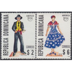 Rep. Dominicana 1236/37 1996 América Upaep Trajes Típicos MNH Rep. Dominicana 1236/37 1996 América Upaep Trajes Típicos MNH