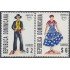 Rep. Dominicana 1236/37 1996 América Upaep Trajes Típicos MNH