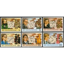AJZ1Rep.Centroafricana Nº 573/6 + A-280/1 907/12 1983 Ajedrez MNH AJZ1Rep.Centroafricana Nº 573/6 + A-280/1 907/12 1983 Ajedrez MNH