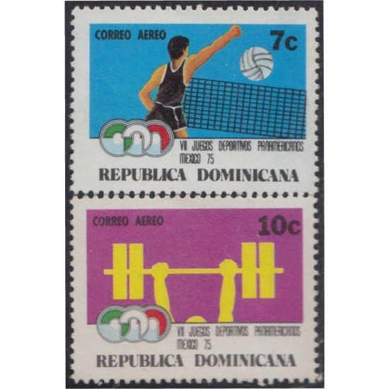 Rep. Dominicana A- 279/80 1975 VII Juegos deportivos panamericanos MNH Rep. Dominicana A- 279/80 1975 VII Juegos deportivos panamericanos MNH