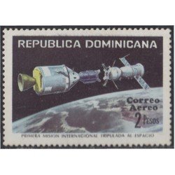 Rep. Dominicana A- 275 1975 1ª Misión internacional tripulada al espacio MNH