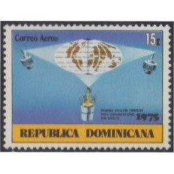 Rep. Dominicana A- 274 1975 1ª Estación terrestre para comunicaciones por satélite MNH