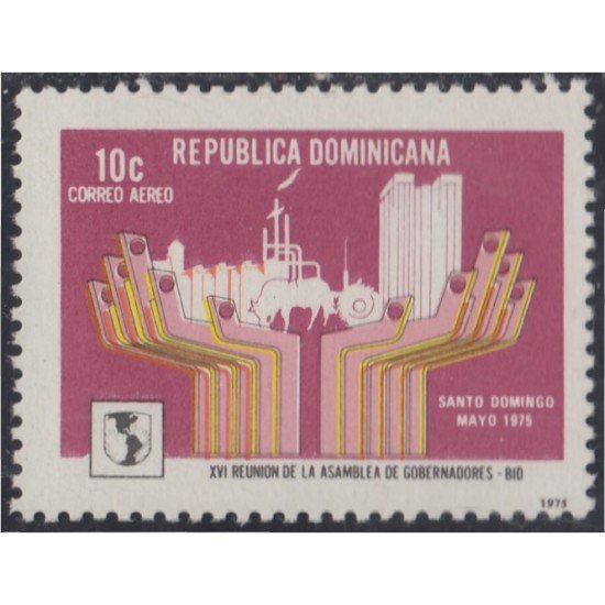 Rep. Dominicana A- 273 1975 XVI Reunión de la asamblea de Gobernadores MNH Rep. Dominicana A- 273 1975 XVI Reunión de la asamblea de Gobernadores MNH