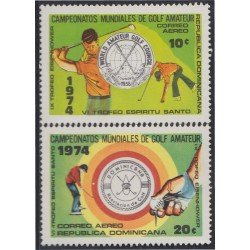 Rep. Dominicana A- 268/69 1974 Campeonatos mundiales de Golf Amateur MNH Rep. Dominicana A- 268/69 1974 Campeonatos mundiales de Golf Amateur MNH
