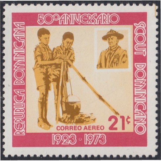 Rep. Dominicana A- 258 1973 50 Aniversario Scout Americano MNH Rep. Dominicana A- 258 1973 50 Aniversario Scout Americano MNH