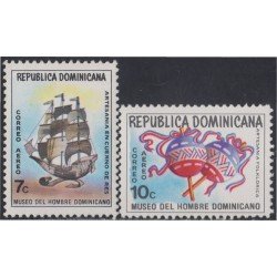 Rep. Dominicana A- 255/56 1973 Museo del hombre dominicano Artesanía MNH Rep. Dominicana A- 255/56 1973 Museo del hombre dominicano Artesanía MNH