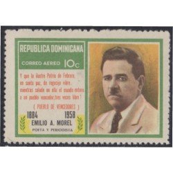 Rep. Dominicana A- 240 1972 Emilo A. Morel Poeta y Periodista MNH Rep. Dominicana A- 240 1972 Emilo A. Morel Poeta y Periodista MNH