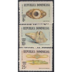 Rep. Dominicana A- 232/34 1972 Arte Taíno Vaso Trompeta Espátulas MNH Rep. Dominicana A- 232/34 1972 Arte Taíno Vaso Trompeta Espátulas MNH