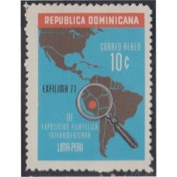 Rep. Dominicana A- 231 1972 III Exposición filatélica Interamericana Lima - Perú MNH Rep. Dominicana A- 231 1972 III Exposición filatélica Interamericana Lima - Perú MNH