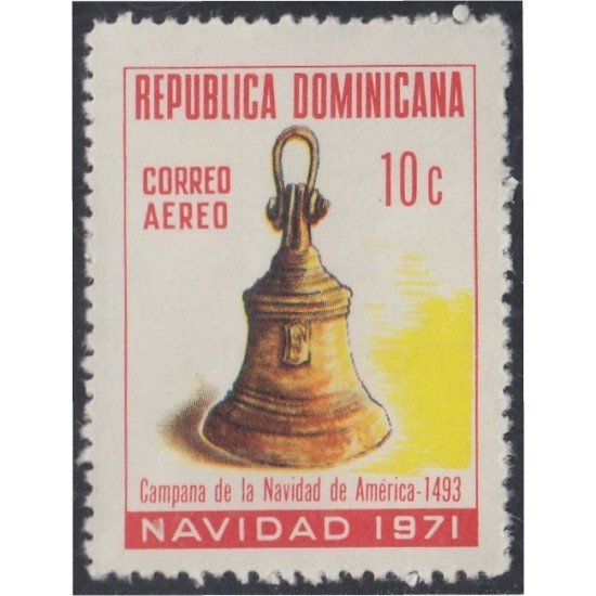 Rep. Dominicana A- 228 1971 Navidad Christmas Campana MNH Rep. Dominicana A- 228 1971 Navidad Christmas Campana MNH