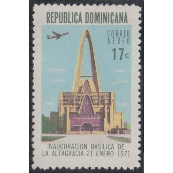 Rep. Dominicana A- 223 1971 Inauguración Basílica de la Altagracia  MNH