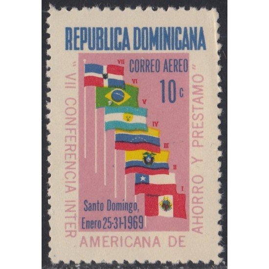 Rep. Dominicana A- 202 1969 VII Conferencia Interamericana de ahorro y préstamo MNH Rep. Dominicana A- 202 1969 VII Conferencia Interamericana de ahorro y préstamo MNH