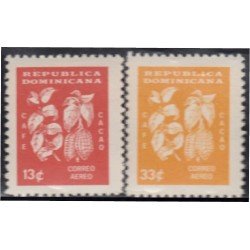 Rep. Dominicana A- 149/50 1962 Café Cacao MNH Rep. Dominicana A- 149/50 1962 Café Cacao MNH