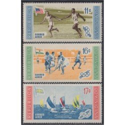 Rep. Dominicana A- 129/31 1958 Olimpiadas Melbourne 1956 Disciplina Atletismo Hockey Vela MNH Rep. Dominicana A- 129/31 1958 Olimpiadas Melbourne 1956 Disciplina Atletismo Hockey Vela MNH