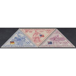 Rep. Dominicana A- 114/16 1957 Olimpiadas Estocolmo 1956 Disciplinas Ecuestrismo Disco Atletismo MNH Rep. Dominicana A- 114/16 1957 Olimpiadas Estocolmo 1956 Disciplinas Ecuestrismo Disco Atletismo MNH
