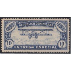 Rep. Dominicana Urgentes 1 1920 Entrega especial aeroplano sin goma Rep. Dominicana Urgentes 1 1920 Entrega especial aeroplano sin goma