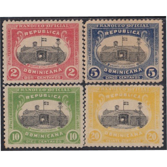 Rep.Dominicana Servicio Oficial 1/4 1902 Baluarte 27 de febrero MH