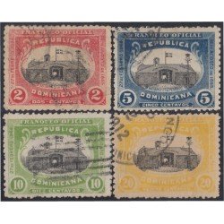 Rep.Dominicana Servicio Oficial 1/4 1902 27 de febrero usados Rep.Dominicana Servicio Oficial 1/4 1902 27 de febrero usados