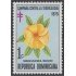 Rep. Dominicana Beneficencia 55 1978 Campaña antituberculosa Flores flowers MNH