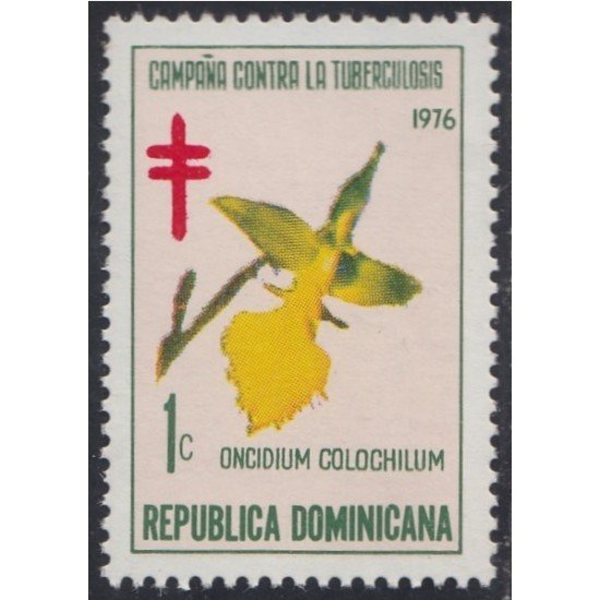 Rep. Dominicana Beneficencia 52 1976 Campaña antituberculosa Flores flowers MNH Rep. Dominicana Beneficencia 52 1976 Campaña antituberculosa Flores flowers MNH