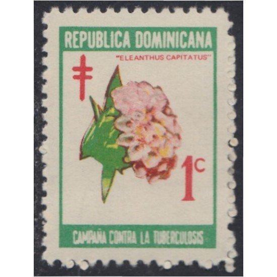 Rep. Dominicana Beneficencia 41 1970 Campaña antituberculosa Flores flowers MNH Rep. Dominicana Beneficencia 41 1970 Campaña antituberculosa Flores flowers MNH