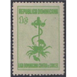 Rep. Dominicana Beneficencia 33 1968 Liga dominicana contra el cáncer MNH Rep. Dominicana Beneficencia 33 1968 Liga dominicana contra el cáncer MNH
